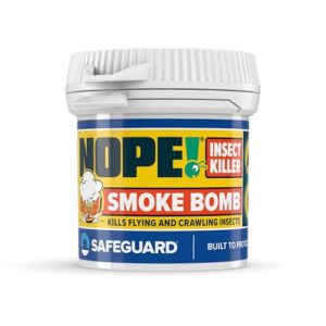 NOPE! Flea Smoke Bomb for The Home (14g) | 6x8m Coverage | Non-Staining | for All Flying & Crawling Insects | for Bedrooms