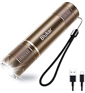 Blukar LED Torch Rechargeable, 2000L Super Bright Adjustable Focus Flashlight,4 Lighting Modes,Lo...