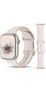 Higgs 2 Pack Sport Band Compatible with Apple Watch Straps for Women Men 38mm/40mm/41mm/42mm(2024...