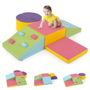 COSTWAY Toddler Climb and Crawl Foam Play Set
