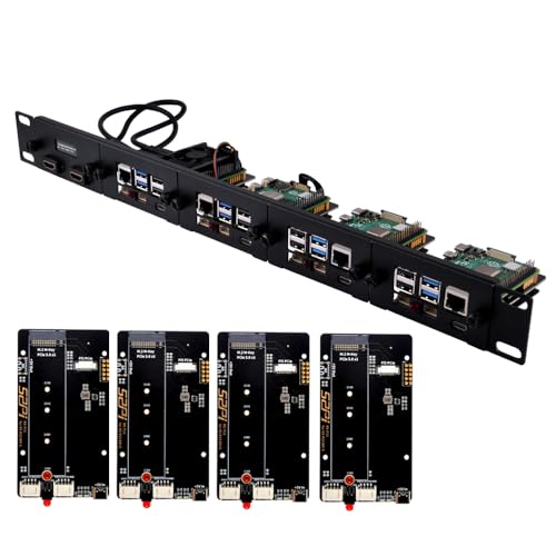 GeeekPi 19 inch 1U Rack Mount for Raspberry Pi 5