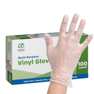 Comfy Package [100 Count Disposable Vinyl Gloves