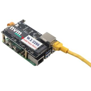 ZDE ZP593 PCIe to 2.5G Ethernet PCIe to M.2 Key-M NVMe SSD HAT Expansion Board For Raspberry Pi 5 Support M.2 NVMe 2230/2242/2260/2280 SSD