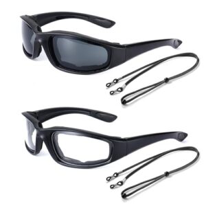 MEGAVOW 2 pair Mens Sport Cycling Sunglasses
