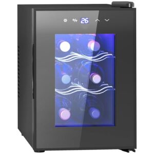 HOMCOM Mini Freestanding Wine Fridge