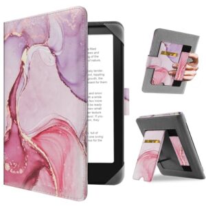 HoYiXi Universal Case for 7 inch Kindle Paperwhite/Colorsoft 2024 Compatible with 6.8" Paperwhite Kobo Clara HD/Kobo Clara 2E eReader Protective cover with Foldable Stand Built-in pocket