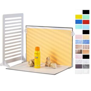 HengMing 12Pcs 22Patterns Small Product Photography Backdrops Kit Photo Background Food Photography Backdrop Board with Carrying Bag and Drawstring Bag(40x30cm)