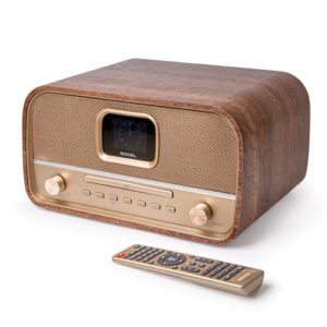 Roxel Amber All-in-One Compact Retro HiFi System with CD Player