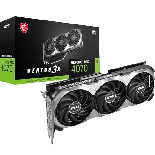 MSI GeForce RTX 4070 VENTUS 3X E1 12G OC Graphics Card - RTX 4070 GPU