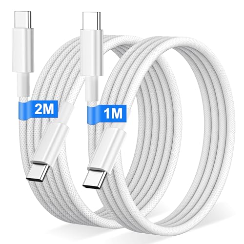 USB C to USB C Charger Cable[2-Pack/1M+2M]
