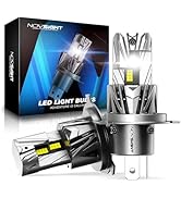 NOVSIGHT H4 LED Headlight Bulb - 90W 20000LM H4 Headlight Bulb, 6500K White Light 12V H4 LED Bulb...