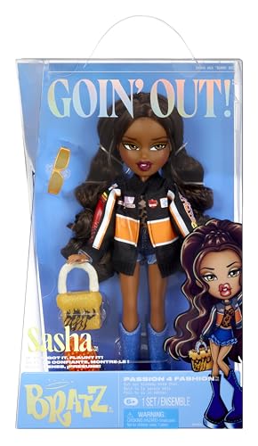 Bratz Goin' Out! Doll - Sasha - 1 Collectible Fashion Doll with Accessories