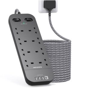 Black Extension Lead 5M