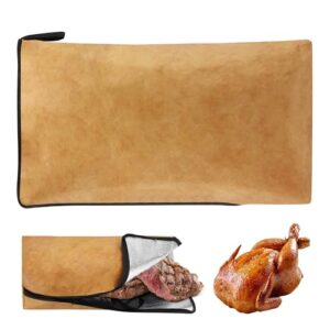 MEKOTRIN BBQ Blanket for Resting Meat - Reusable Barbecue Bag Foldable Insulated Brisket Resting Blanket with Wide Mouth & Zipper