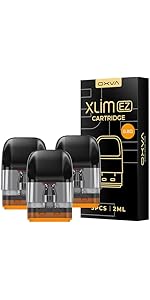 Oxva Xlim EZ Pods (0.8) for Oxva Xlim Pro, New Oxva Vape Pods 0.8 Ohm, 2ml Refillable Xlim EZ Car...
