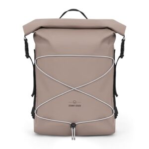 Johnny Urban Waterproof Backpack Dry Bag Beige - Myles - Roll Top Backpack 20L for Paddleboarding