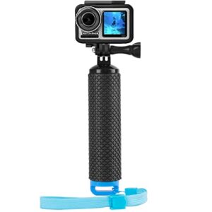 Waterproof Floating Handle Grip Anti-Slip Floating Bobber Stick Floaty Handler Holder Mount with Lanyard for Go Pro Hero 11/10/9/8/7/6/5/4/3 Session DJI Osmo and Other Action Cameras