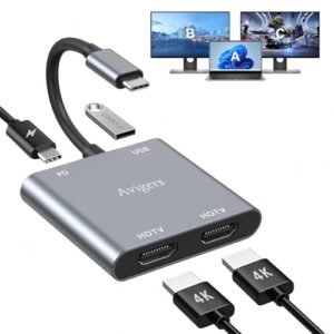 Avigers USB C to Dual HDMI Adapter