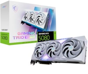 MSI NVIDIA GeForce RTX 5080 16G GAMING TRIO OC WHITE GDDR7 256bit Gaming Graphics card