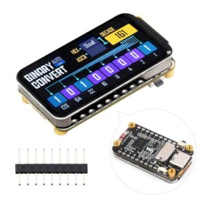 Waveshare ESP32-C6 1.47inch Microcontroller Wi-Fi 6 Development Board 160MHz Single-Core Processor 172x320 LCD Screen 262K Color with RGB BLE5 4MB Flash for LVGL GUI Development