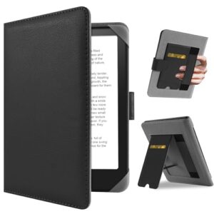 HoYiXi Universal Case for 7 inch Kindle Paperwhite/Colorsoft 2024 Compatible with 6.8" Paperwhite Kobo Clara HD/Kobo Clara 2E eReader Protective cover with Foldable Stand Built-in pocket