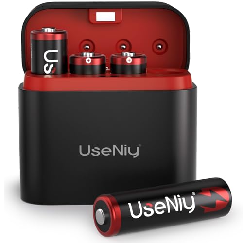Lithium Batteries AA 4-Pack with Charger