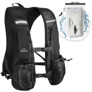 TREKKOUT Adjustable Running Vest for Men & Women | Ultra-Light 5L Hydration Pack | Perfect for Trail Running