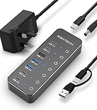RSHTECH 10-port USB hub