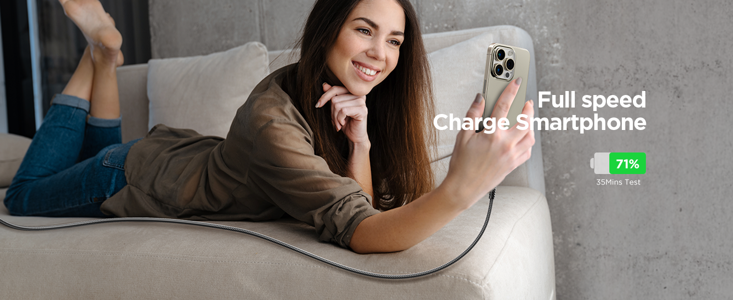 USB C to USB C Cable 3m 2Pack, 100W C to C Charger Cable Fast Charge USBC Charging Lead