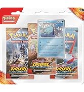 Pokémon TCG: Blister Pack of 3 Booster Packs of Scarlet and Purple-Sparking Sparkles: Zapdos (...