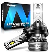 NOVSIGHT H11 LED Headlight Bulbs - 24000LM 100W H11 Headlght Bulb 6500K Cool White Light,1:1 Mini...