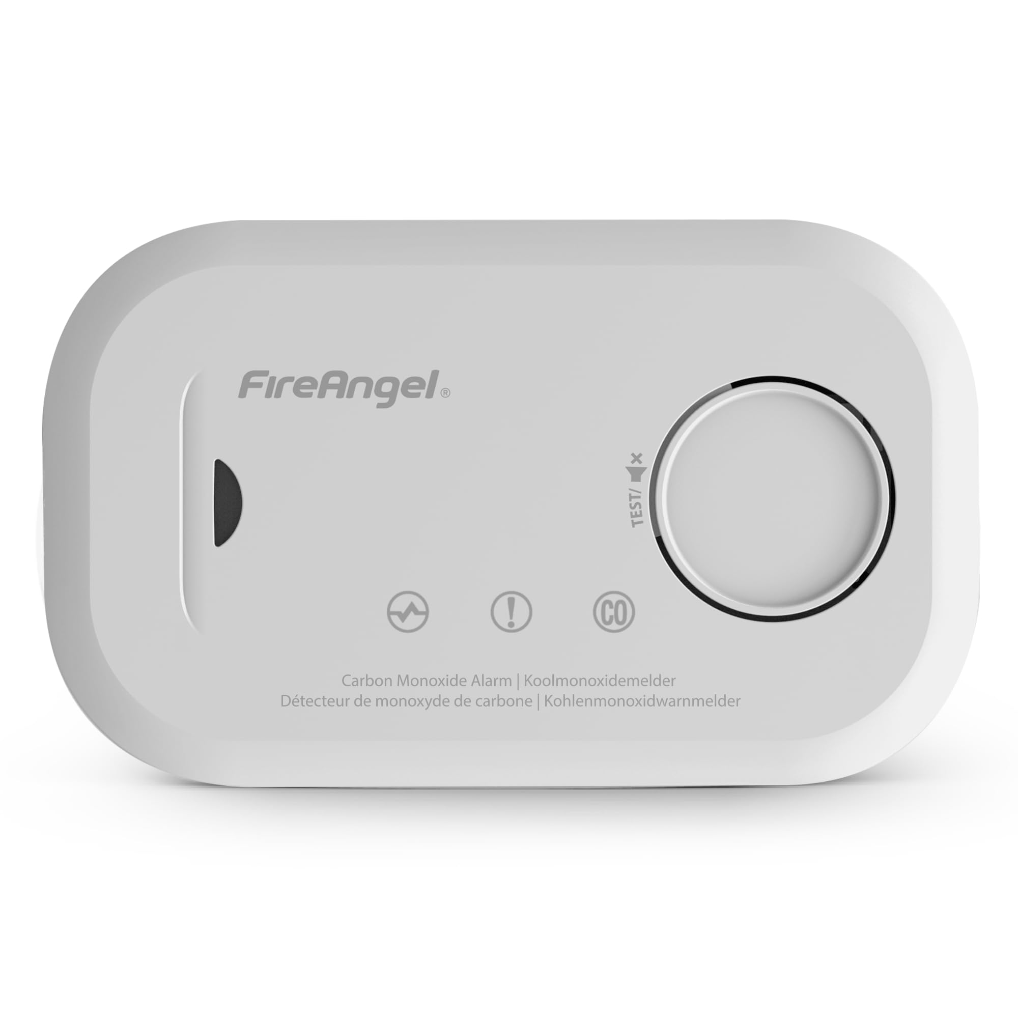 FireAngel Carbon Monoxide Alarm and Detector - FA6813 10-Year Sensor Life CO Alarm for Home with AA Batteries - Travel