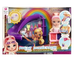 Rainbow High Littles Pool Day with Blush Playset - Comes with a Small 14 cm Pink Doll
