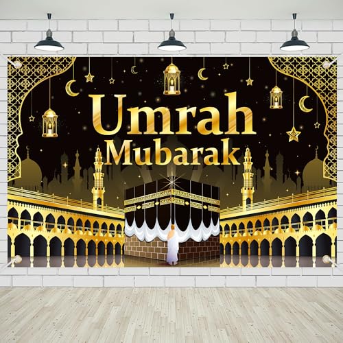 Umrah Mubarak Banner Party Decorations