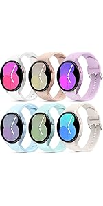 Higgs 6 Pack Strap Compatible with Samsung Galaxy Watch 7/FE/6/5/4 40mm 44mm/Watch 5 Pro 45mm/Gal...
