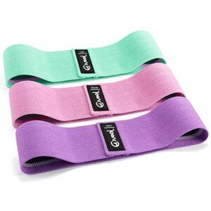 HIVOOL Fabric Resistance Bands Set of 3 Exercise for Legs and Glutes
