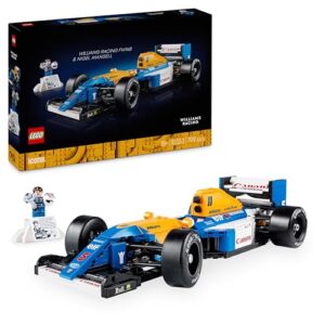 LEGO Icons Williams Racing FW14B & Nigel Mansell - F1 Car Model Set for Adults