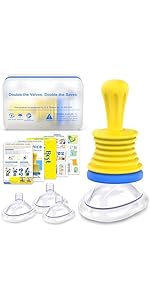 4Packs Portable Assist Kit Helps to Remove Clogged Objects, Convenient Anti Choking Device Kit fo...