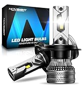 NOVSIGHT H7 LED Headlight Bulbs - 24000LM 100W H7 Headlght Bulb 6500K Cool White Light,1:1 Mini S...