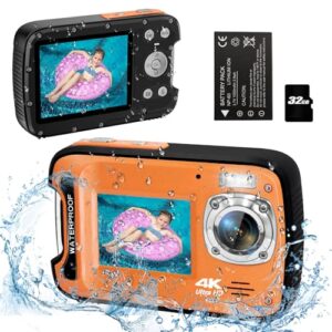 4K 48MP 17FT Waterproof Camera for Snorkeling