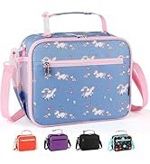 hombrima Insulated Lunch Box Bag, Kids Thermal Cool Bags with Adjustable Strap for Adults Childre...