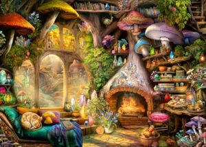 Ravensburger Mushroom Cottage 1000 Piece Jigsaw Puzzle for Adults and Kids Age 12 Years Up