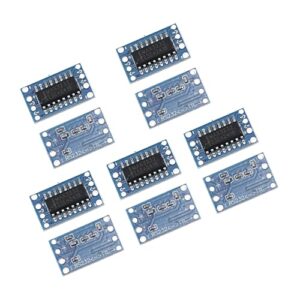 A-DIGISHUO 10pcs Mini RS232 to TTL MAX3232 to TTL Level Converter Board Serial Converter Board RS232 to TTL Serial
