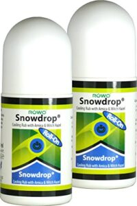 Snowdrop Paraben Free Cooling Rub with Arnica and Witch Hazel Roll On 2 x 50 ml packs