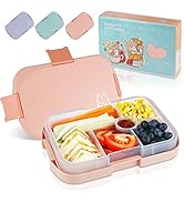 hombrima Kids Bento Lunch Box with 6 Compartments, Lunchboxes for Childrens Girls Boys Adults Wor...