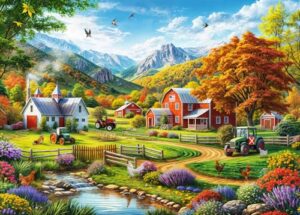 Puzzles 1000 Pieces for Adults jigsaw puzzles for adults 1000 Piece Puzzle Educational Games -Beautiful Village Scenery-Decoration Puzzle