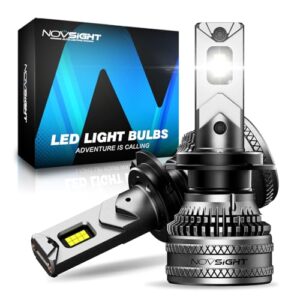 NOVSIGHT H7 LED Headlight Bulbs - 45000LM 200W H7 Headlight Bulbs with Fan