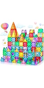 Lovchil Magnetic Tiles for Toddlers, Magnetic Building Blocks for Kids, Magnets Preschool Learnin...