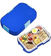 hombrima Kids Lunch Box, Bento Boxes Food Storage Container with 6 Compartments for Children Adul...