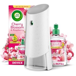 Air Wick Cherry Blossom & Raspberry Aerosol-Free Automatic Spray Kit